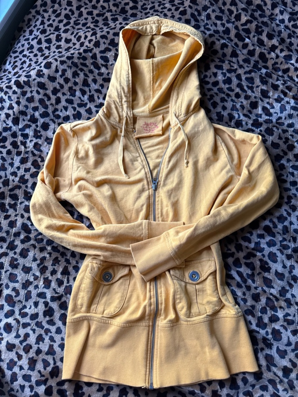SO Yellow Zip-Up Hoodie